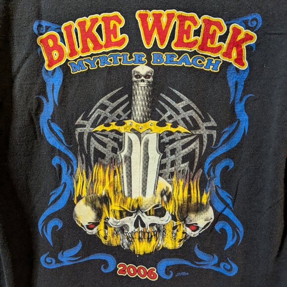 2006 Myrtle Beach Bike Week Black T-Shirt. In good condition, size medium. - Picture 5 of 5